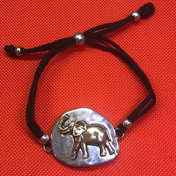 Jewelry - ALABAMA FANS Elephant Bracelet Silver/Gold/Brown